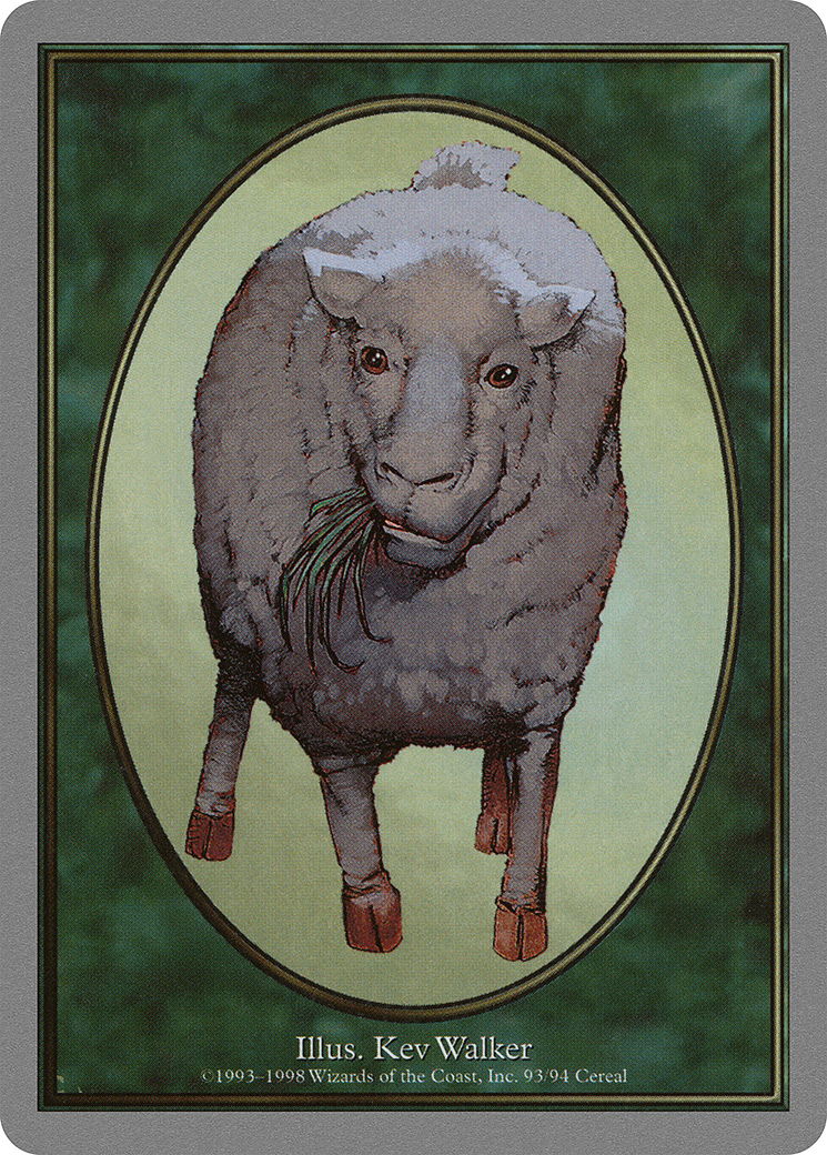 Sheep Token [Dominaria Remastered Tokens] | Yard's Games Ltd