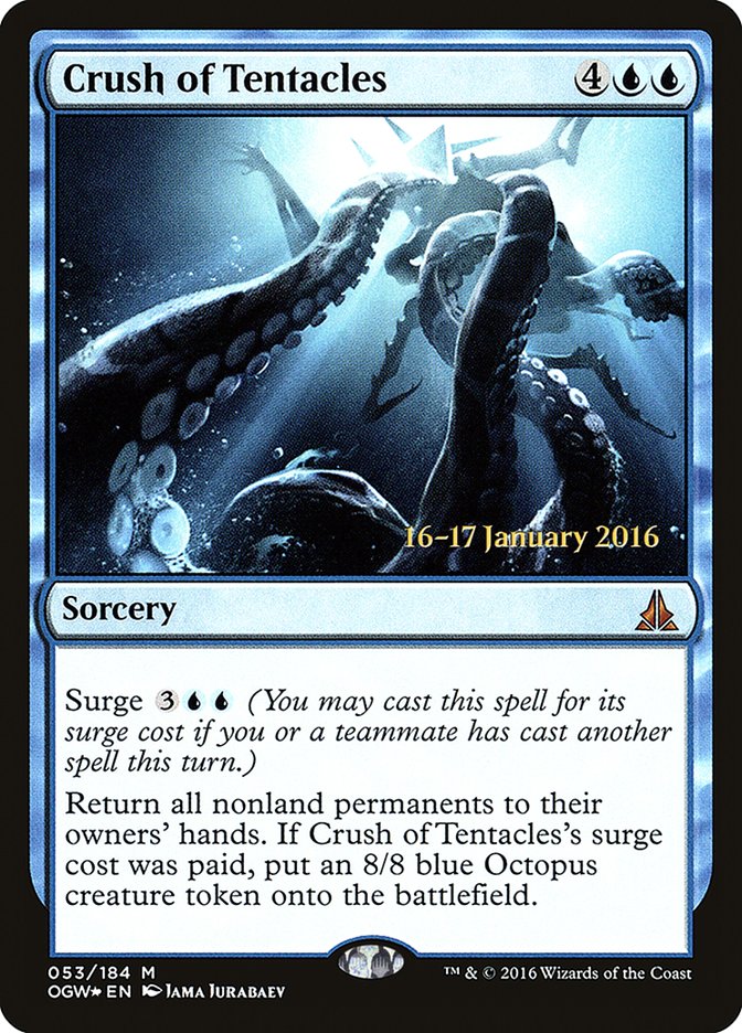 Crush of Tentacles [Oath of the Gatewatch Prerelease Promos] | Yard's Games Ltd