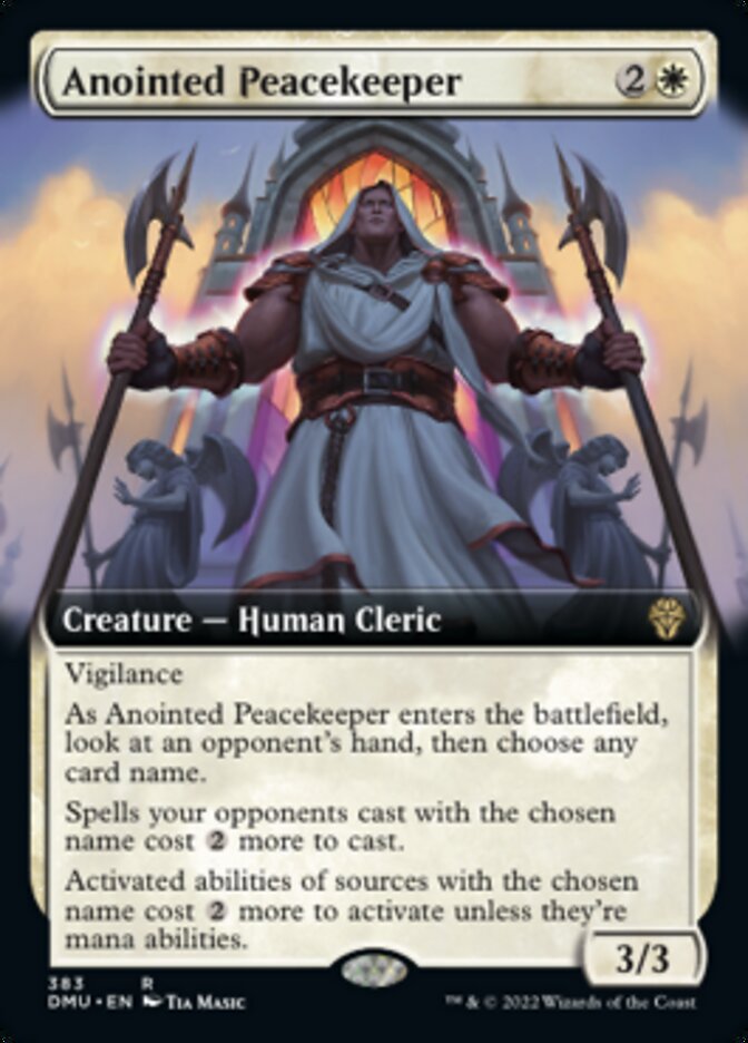 Anointed Peacekeeper (Extended Art) [Dominaria United] | Yard's Games Ltd