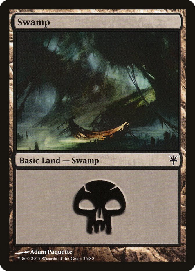 Swamp (36) [Duel Decks: Sorin vs. Tibalt] | Yard's Games Ltd