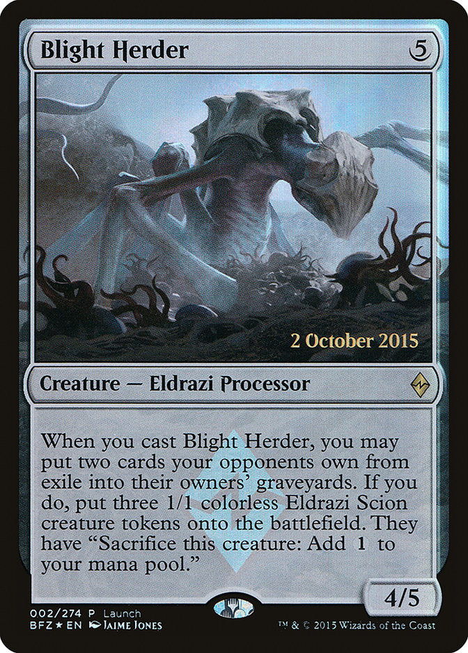 Blight Herder (Launch) [Battle for Zendikar Promos] | Yard's Games Ltd