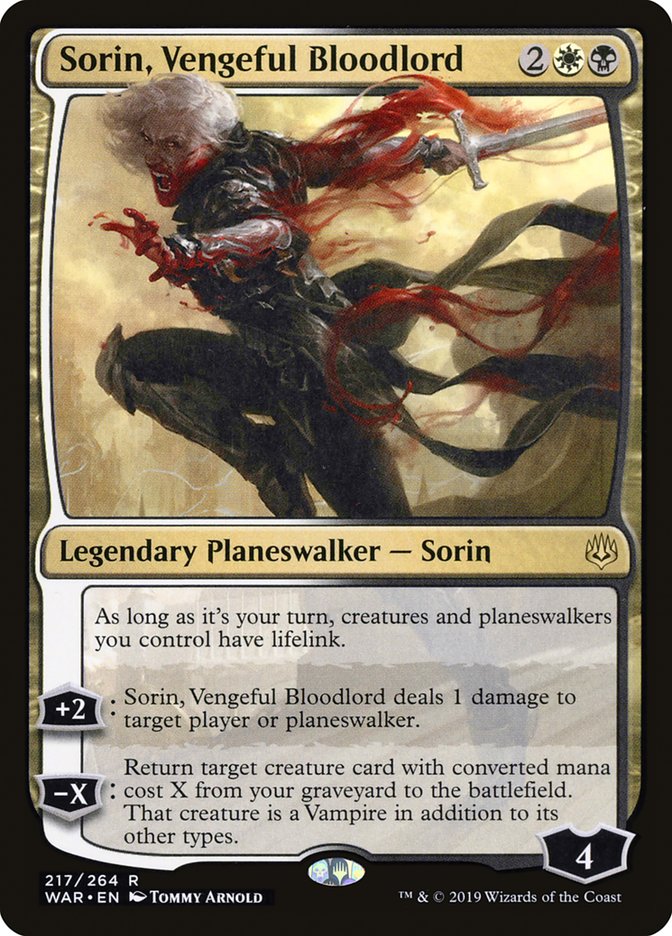 Sorin, Vengeful Bloodlord [War of the Spark] | Yard's Games Ltd