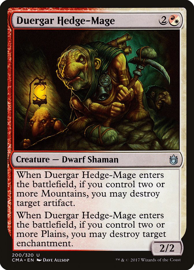 Duergar Hedge-Mage [Commander Anthology] | Yard's Games Ltd