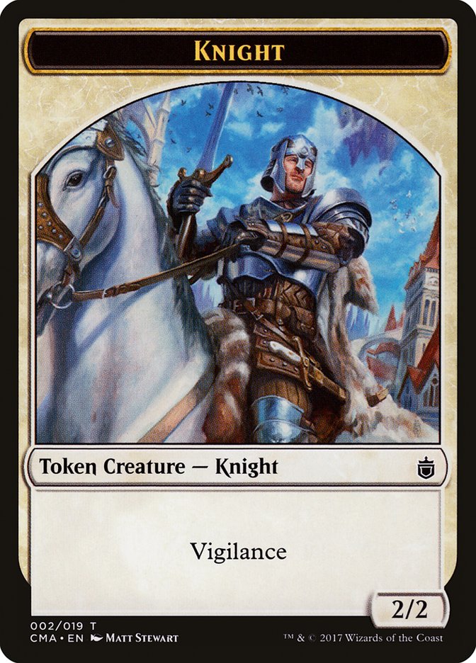 Knight Token [Commander Anthology Tokens] | Yard's Games Ltd