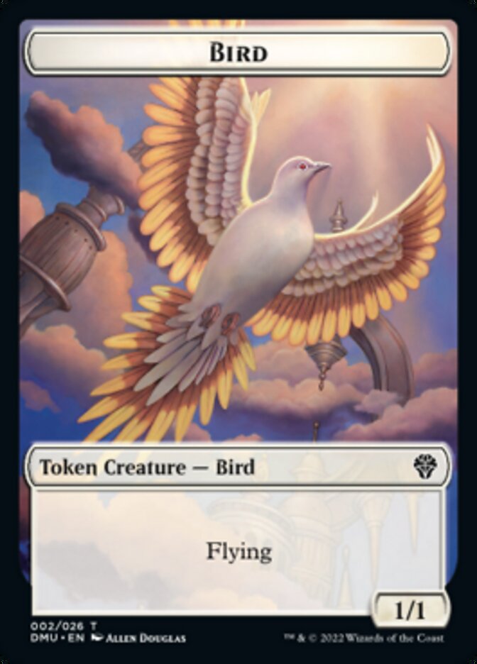 Bird (002) // Zombie Double-Sided Token [Dominaria United Tokens] | Yard's Games Ltd