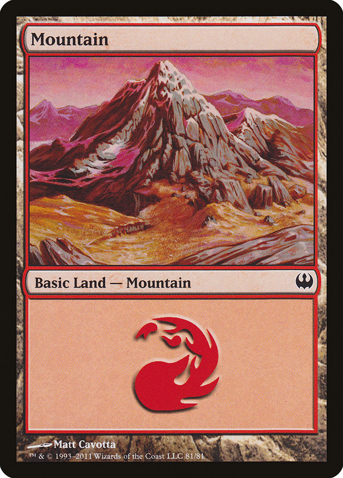 Mountain (81) [Duel Decks: Knights vs. Dragons] | Yard's Games Ltd