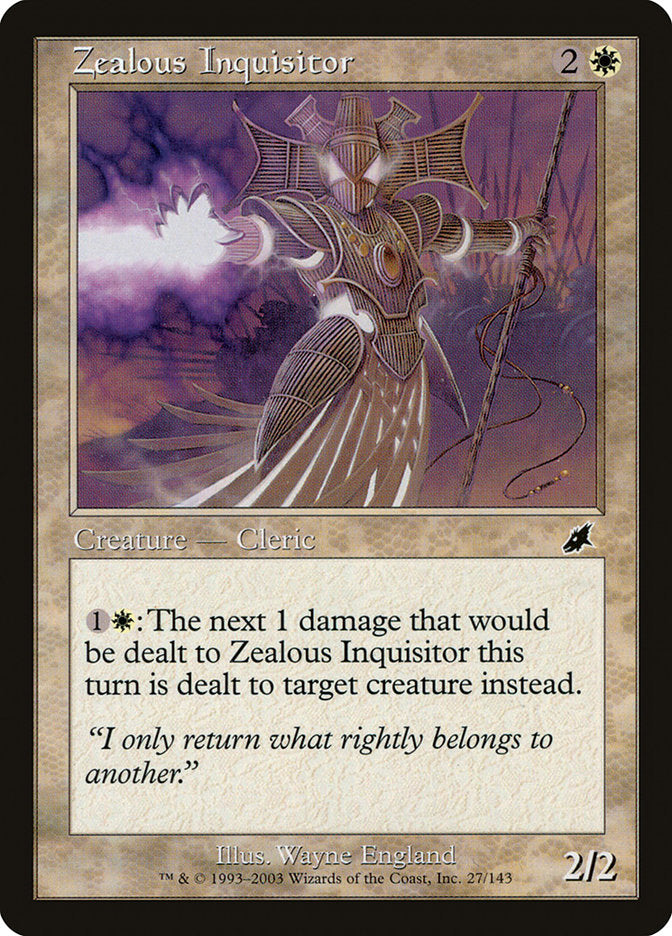 Zealous Inquisitor [Scourge] | Yard's Games Ltd