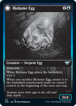Biolume Egg // Biolume Serpent [Innistrad: Double Feature] | Yard's Games Ltd