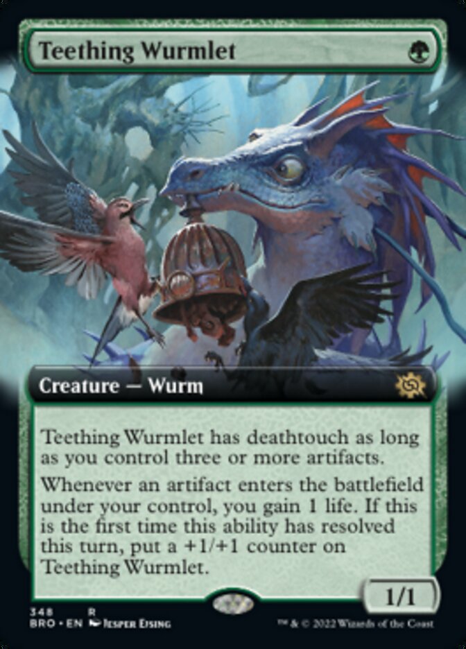 Teething Wurmlet (Extended Art) [The Brothers' War] | Yard's Games Ltd