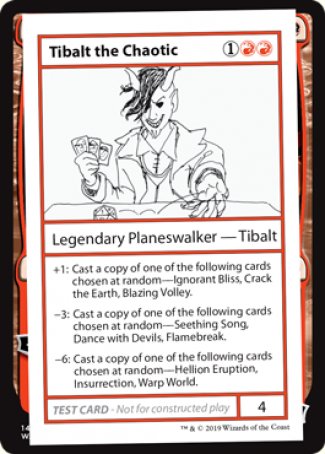 Tibalt the Chaotic (2021 Edition) [Mystery Booster Playtest Cards] | Yard's Games Ltd