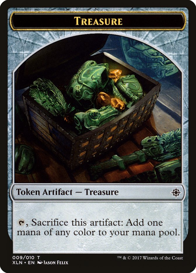 Treasure Token (009/010) [Ixalan Tokens] | Yard's Games Ltd