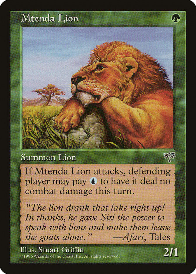 Mtenda Lion [Mirage] | Yard's Games Ltd