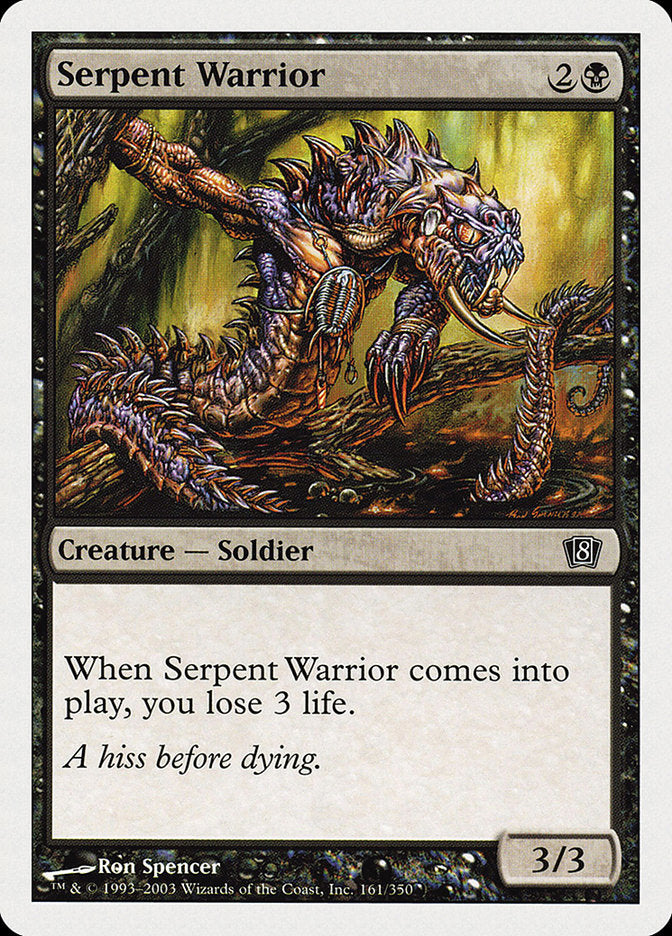 Serpent Warrior [Eighth Edition] | Yard's Games Ltd
