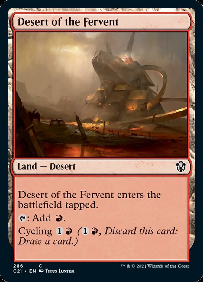 Desert of the Fervent [Commander 2021] | Yard's Games Ltd