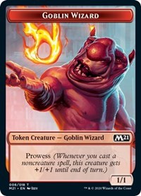 Goblin Wizard // Treasure Double-Sided Token [Core Set 2021 Tokens] | Yard's Games Ltd
