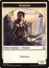 Warrior // Labyrinth Guardian Double-Sided Token [Amonkhet Tokens] | Yard's Games Ltd