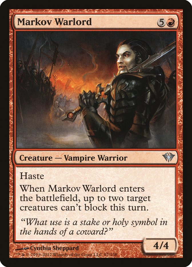 Markov Warlord [Dark Ascension] | Yard's Games Ltd
