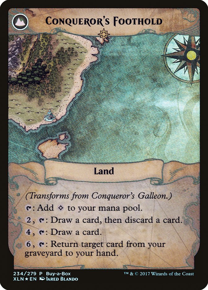 Conqueror's Galleon // Conqueror's Foothold (Buy-A-Box) [Ixalan Treasure Chest] | Yard's Games Ltd