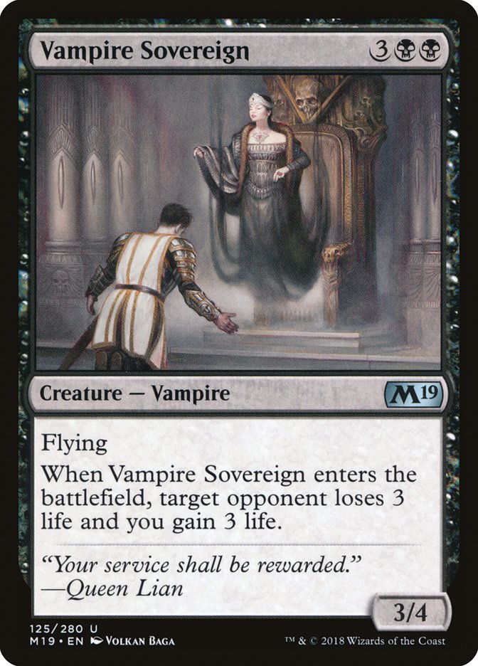 Vampire Sovereign [Core Set 2019] | Yard's Games Ltd