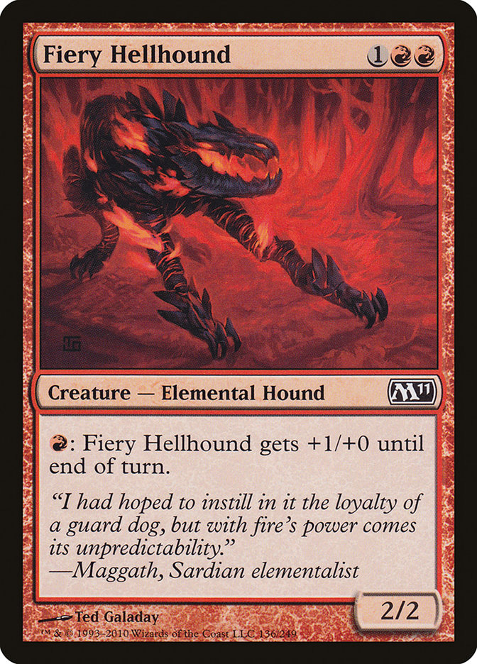Fiery Hellhound [Magic 2011] | Yard's Games Ltd