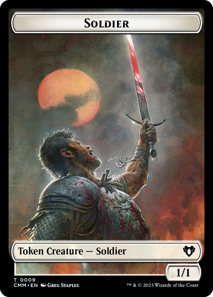 Soldier // Ogre Double-Sided Token [Commander Masters Tokens] | Yard's Games Ltd