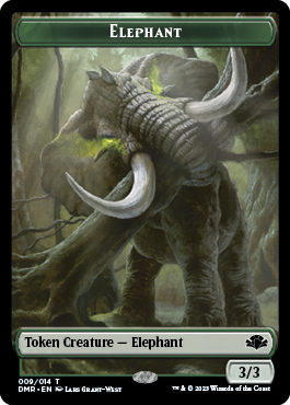 Elephant // Sheep Double-Sided Token [Dominaria Remastered Tokens] | Yard's Games Ltd