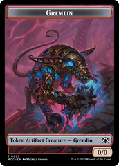 Treasure // Gremlin Double-Sided Token [March of the Machine Commander Tokens] | Yard's Games Ltd