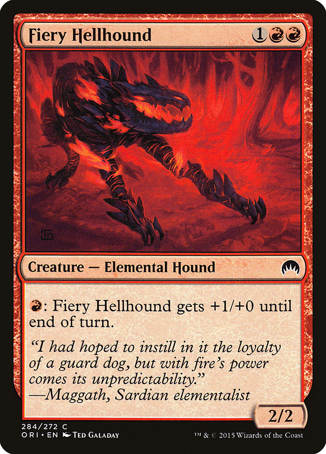 Fiery Hellhound [Magic Origins] | Yard's Games Ltd