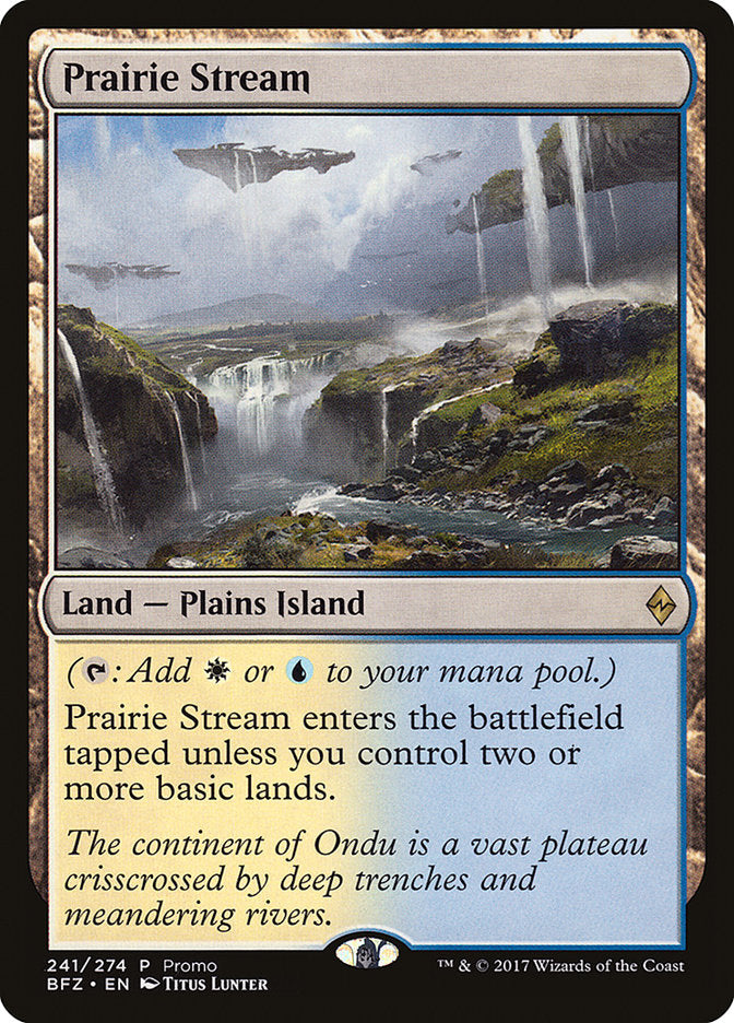 Prairie Stream (Promo) [Battle for Zendikar Standard Series] | Yard's Games Ltd