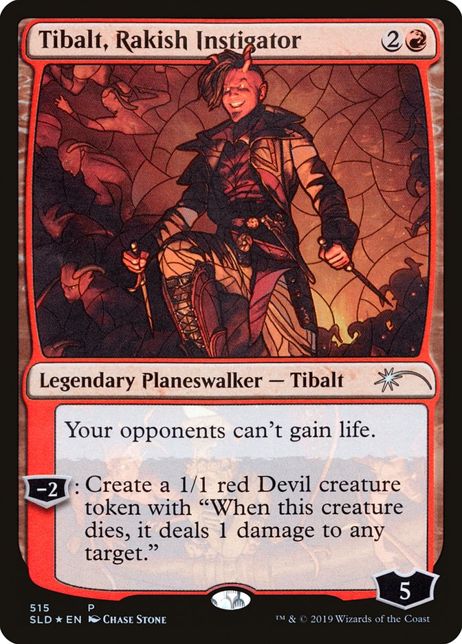 Tibalt, Rakish Instigator (Stained Glass) [Secret Lair Drop Promos] | Yard's Games Ltd