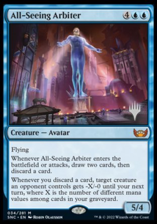 All-Seeing Arbiter (Promo Pack) [Streets of New Capenna Promos] | Yard's Games Ltd