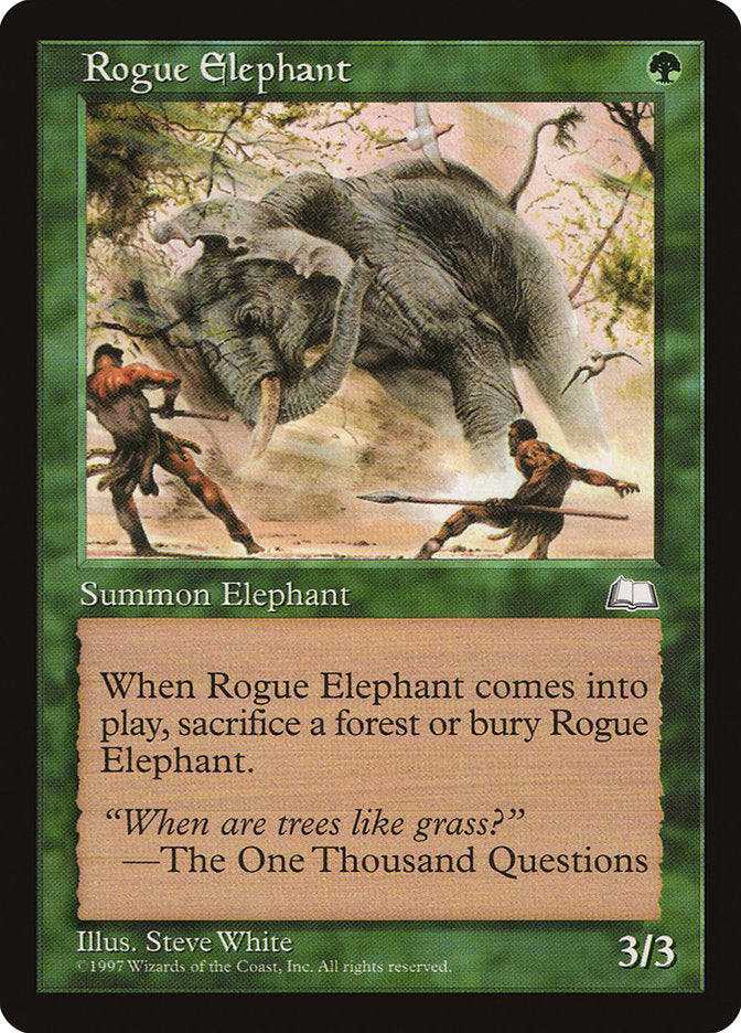 Rogue Elephant [Weatherlight] | Yard's Games Ltd
