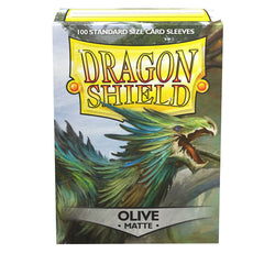Dragon Shield: Standard 100ct Sleeves - Olive (Matte) | Yard's Games Ltd