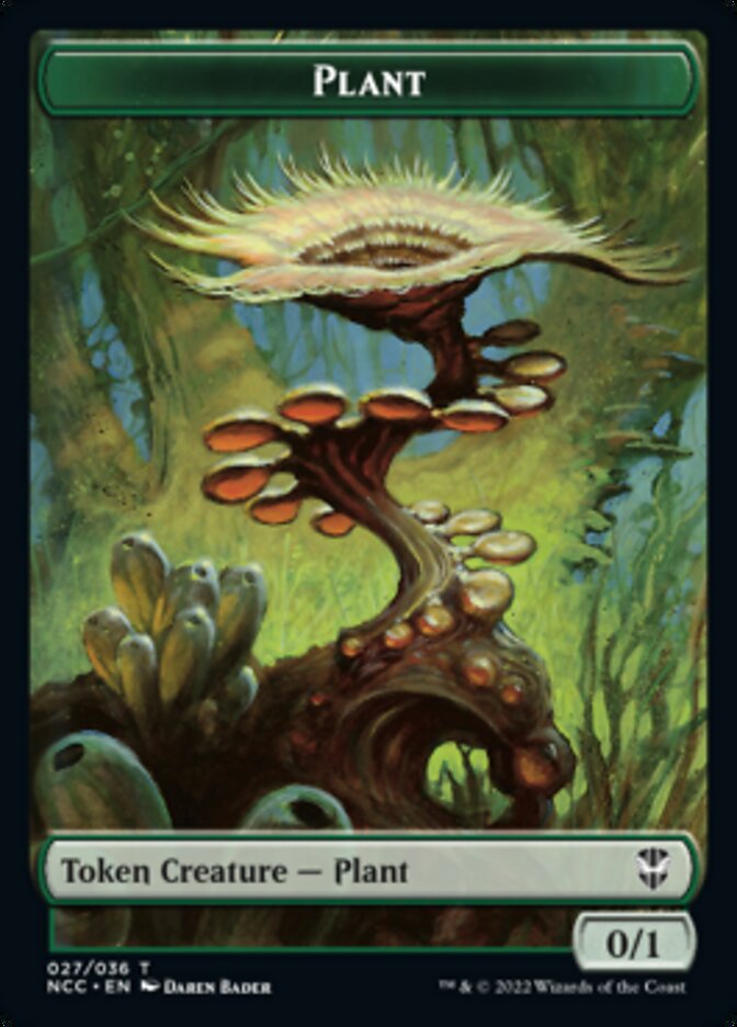 Plant // Citizen Double-Sided Token [Streets of New Capenna Commander Tokens] | Yard's Games Ltd