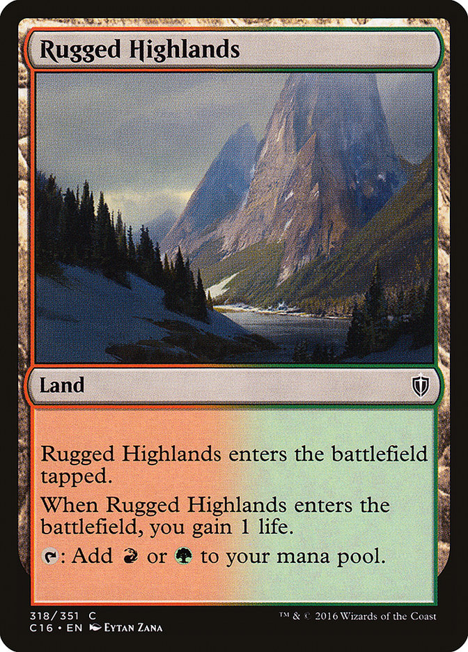 Rugged Highlands [Commander 2016] | Yard's Games Ltd