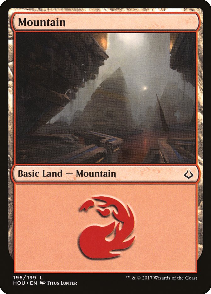 Mountain (196) [Hour of Devastation] | Yard's Games Ltd