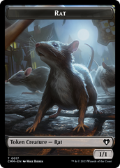 Eldrazi Spawn // Rat Double-Sided Token [Commander Masters Tokens] | Yard's Games Ltd