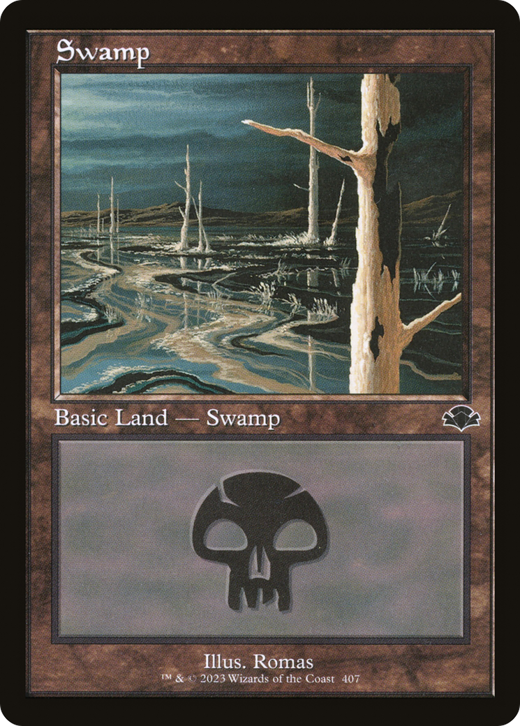 Swamp (407) (Retro) [Dominaria Remastered] | Yard's Games Ltd