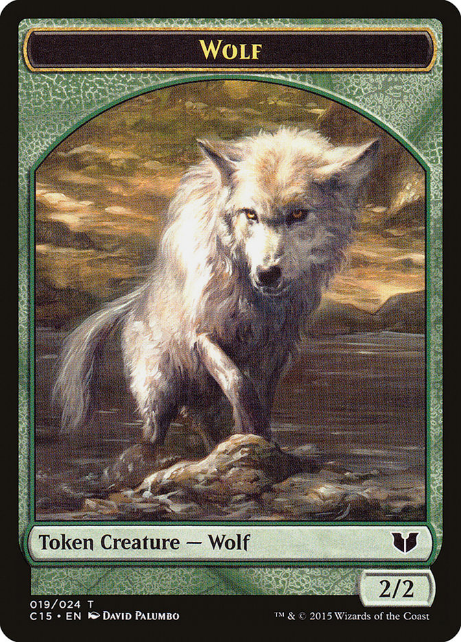 Spider // Wolf Double-Sided Token [Commander 2015 Tokens] | Yard's Games Ltd