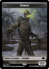 Zombie // Sheep Double-Sided Token [Dominaria Remastered Tokens] | Yard's Games Ltd