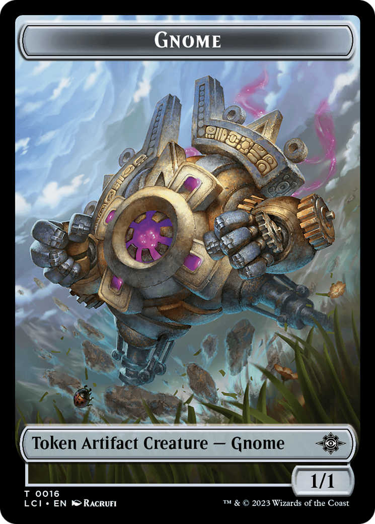 Gnome // Gnome Soldier Double-Sided Token [The Lost Caverns of Ixalan Tokens] | Yard's Games Ltd