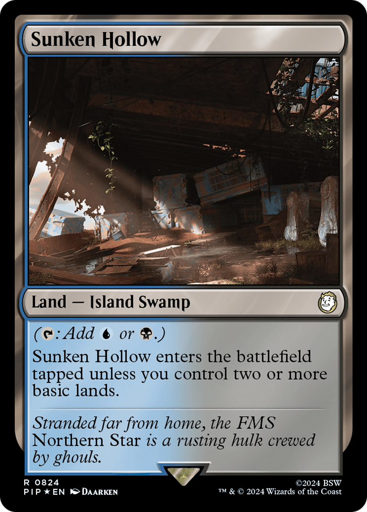 Sunken Hollow (Surge Foil) [Fallout] | Yard's Games Ltd