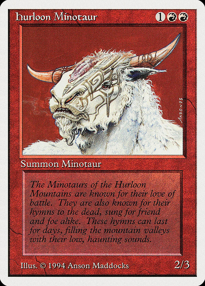 Hurloon Minotaur [Summer Magic / Edgar] | Yard's Games Ltd