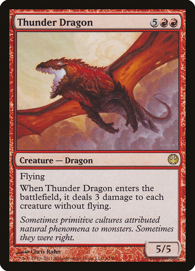Thunder Dragon [Duel Decks: Knights vs. Dragons] | Yard's Games Ltd