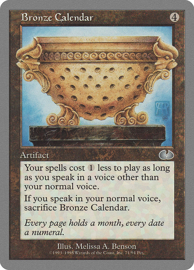 Bronze Calendar [Unglued] | Yard's Games Ltd