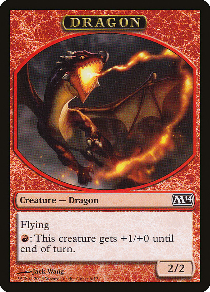 Dragon Token [Magic 2014 Tokens] | Yard's Games Ltd