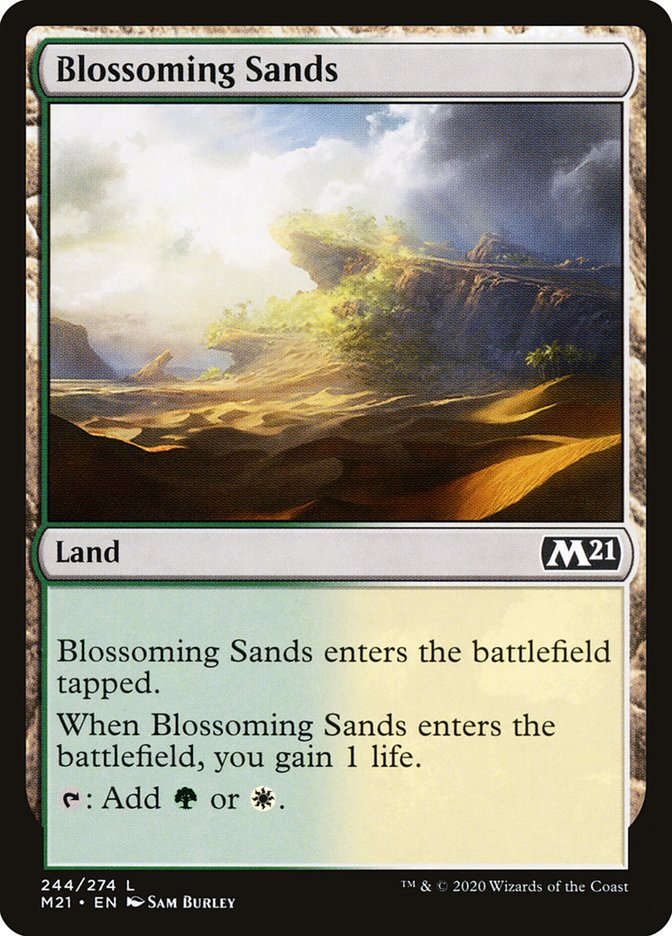 Blossoming Sands [Core Set 2021] | Yard's Games Ltd