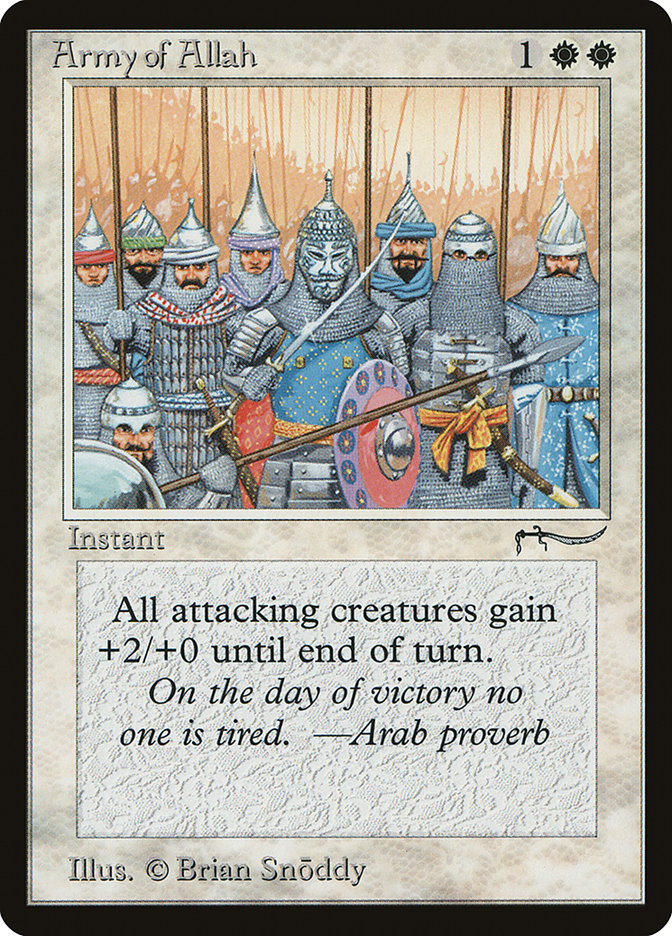 Army of Allah (Light Mana Cost) [Arabian Nights] | Yard's Games Ltd