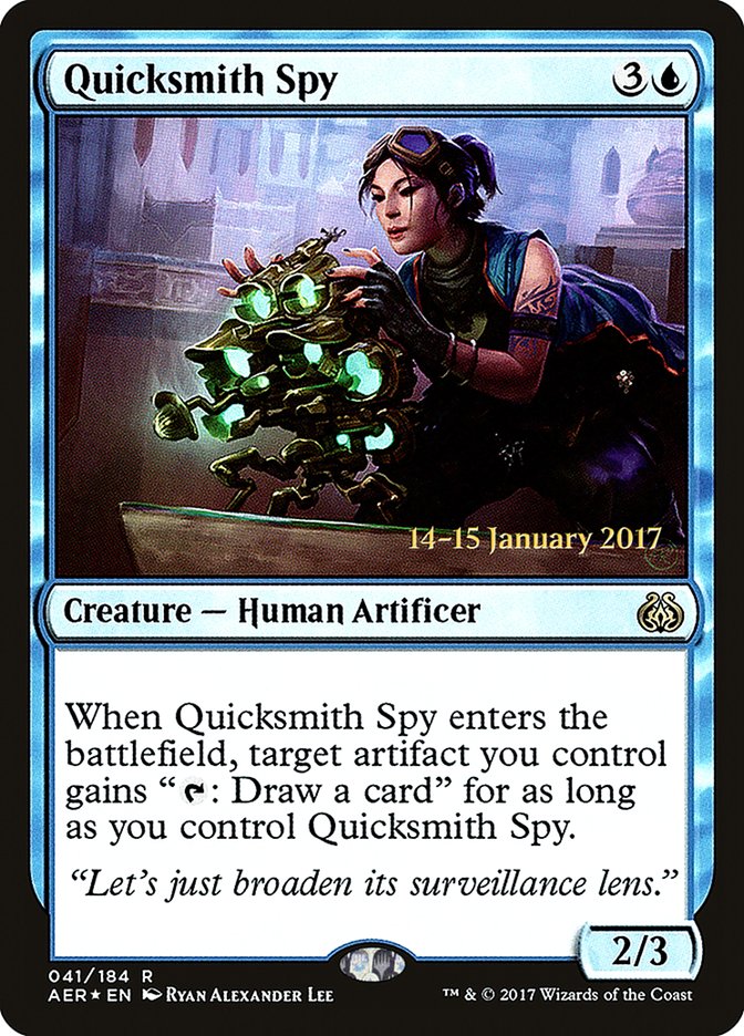 Quicksmith Spy [Aether Revolt Prerelease Promos] | Yard's Games Ltd