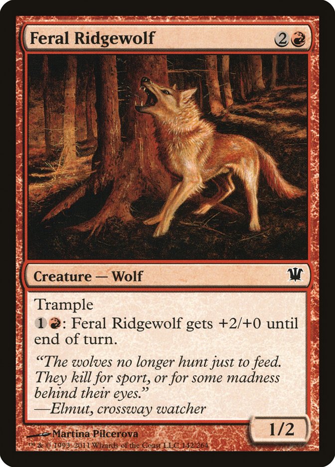 Feral Ridgewolf [Innistrad] | Yard's Games Ltd